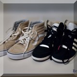 H35. Adidas and Van sneakers. 
